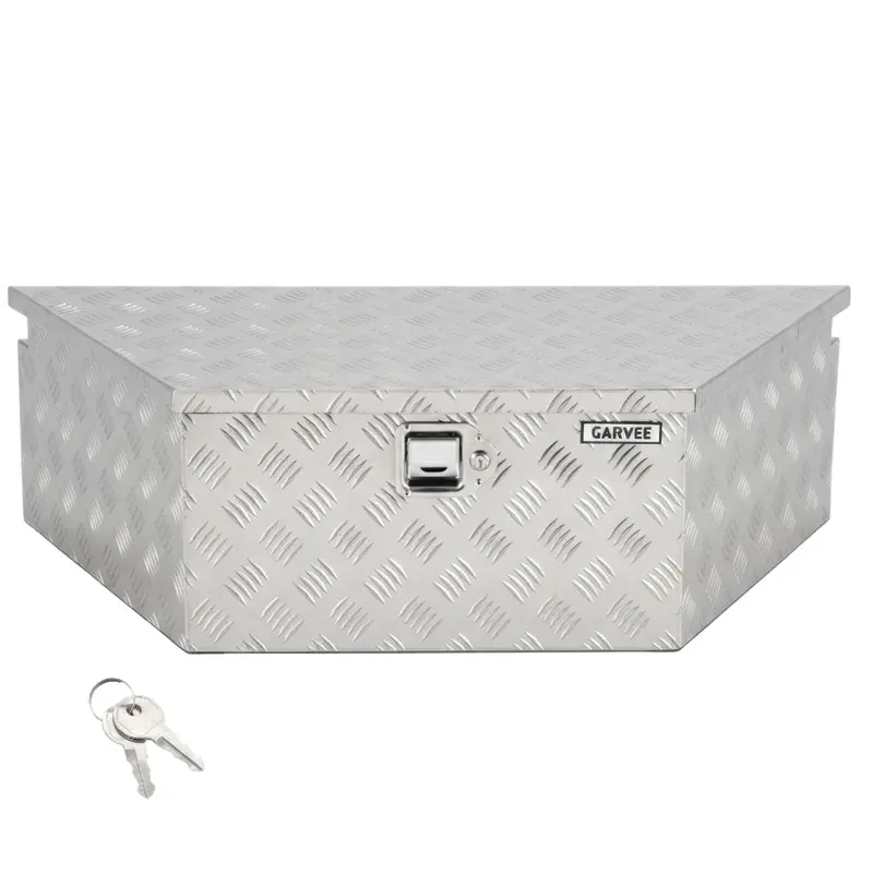 Garvee 39x16x12 Heavy Duty Trailer Tongue Box Steel Tool Chest with Lock & Keys, Weather-Resistant, High-Capacity Storage,...