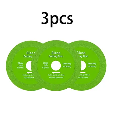 3pcs 115mm 22.23 holes glass cutting blade ceramic wine bottle rock plate jade stone diamond saw blade angle grinder special ...