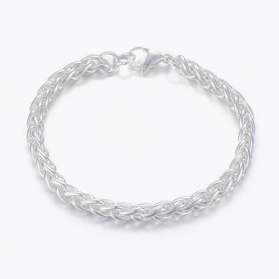 304 Stainless Steel Wheat Chain Bracelets