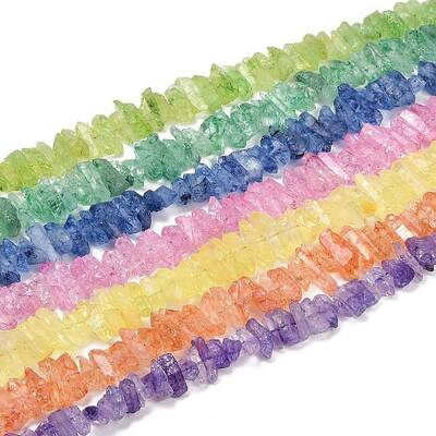 Natural Crackle Quartz Beads Strands