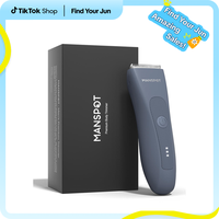 MANSPOT Premium Body Hair Trimmer for Men - Waterproof Wet & Dry Groomer, Rechargeable Cordless Clippers for Chest Back Arms ...