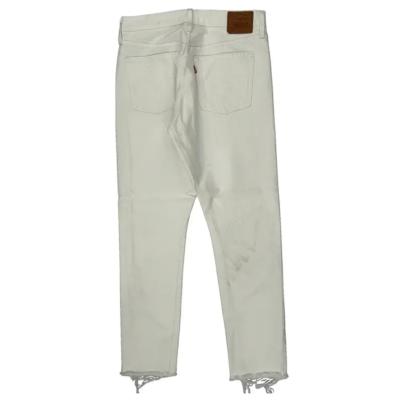 Levis Jeans - 29W UK 12 White Cotton