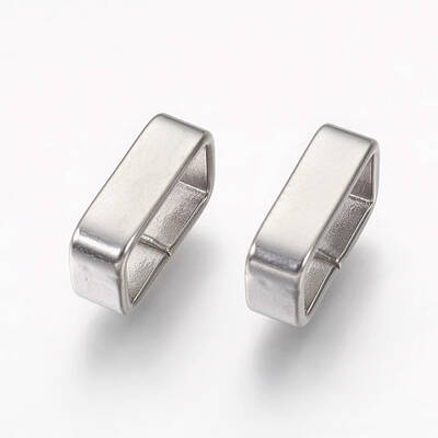 Tarnish Resistant 304 Stainless Steel Slide Charms