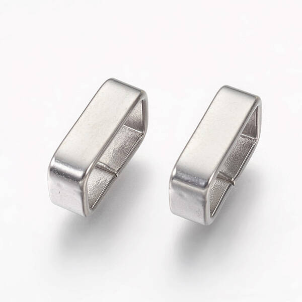Tarnish Resistant 304 Stainless Steel Slide Charms