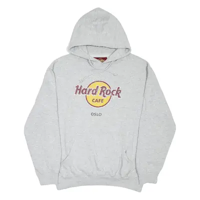 HARD ROCK CAFE Oslo Mens Grey Hoodie XL