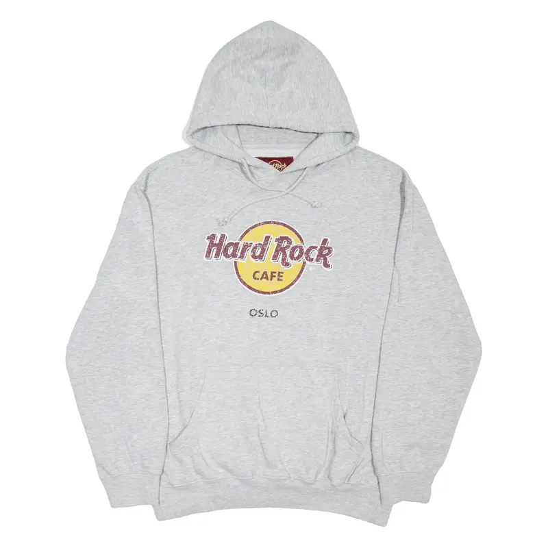 HARD ROCK CAFE Oslo Mens Grey Hoodie XL