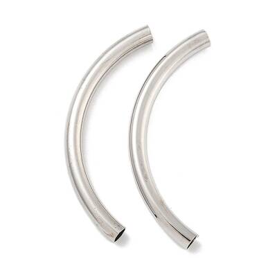 Brass Curved Tube Beads