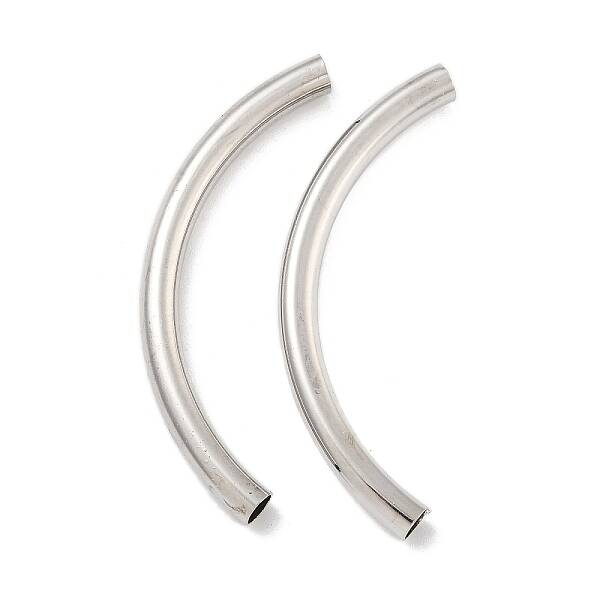 Brass Curved Tube Beads