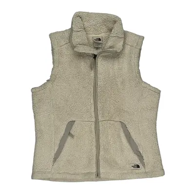 The North Face Fleece Gilet - Large Cream Polyester