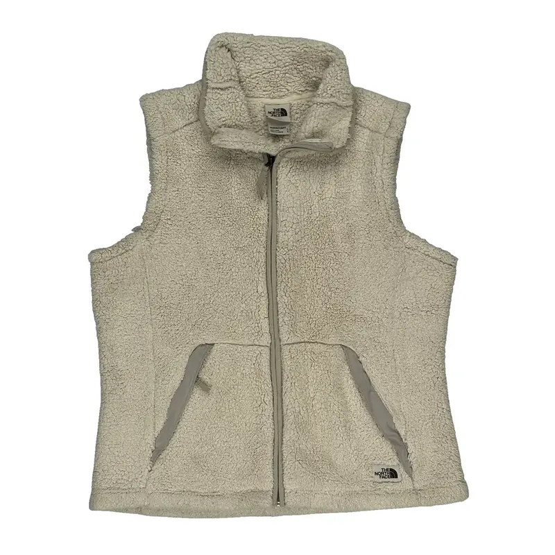 The North Face Fleece Gilet - Large Cream Polyester
