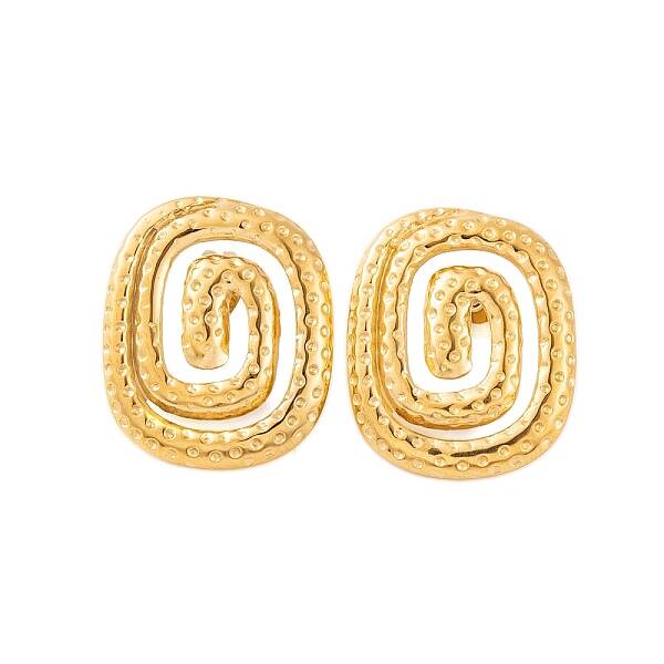 Ion Plating(IP) 304 Stainless Steel Stud Earrings for Women
