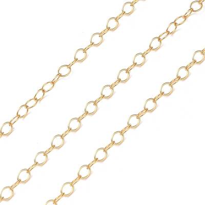 Yellow Gold Filled Cable Chains