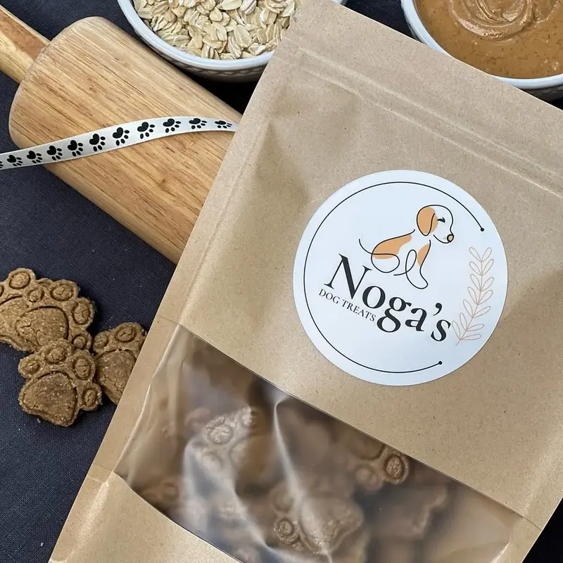 Noga's Top Treat Trio - Organic Gluten-Free Dog Treats - Bacon Bites, Blueberry Bliss & Pumpkin Patch - 6 oz Bag - Good for S...