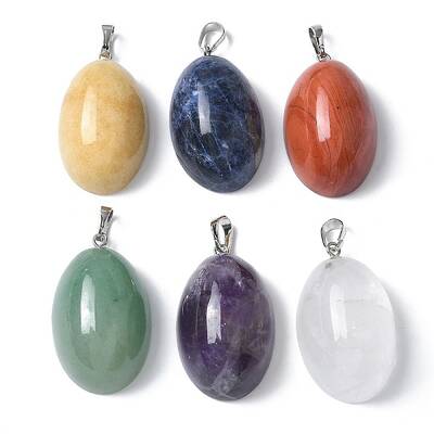 Natural Mixed Gemstone Pendants