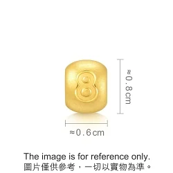 'Alphabets & Numeric' 999 Gold Charm