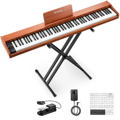 Donner DEP-1S Beginner Digital Piano Kit - Piano / Natural