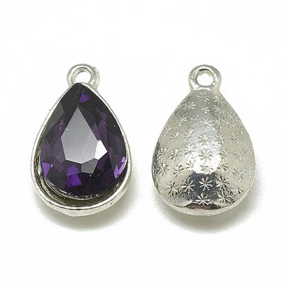 Alloy Glass Charms