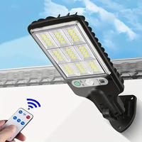 Solar Powered Wall Light, 1 Count Human Body Induction Garden Light with Remote Control, Rechargeable LED Wall Light, Waterpr...