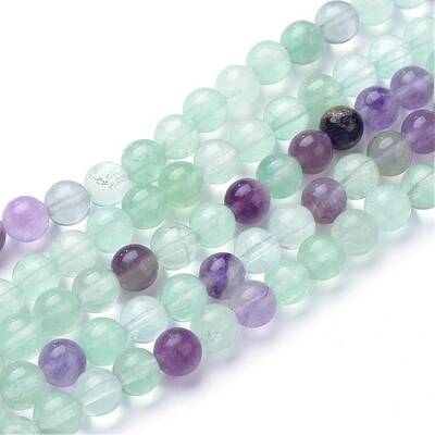 Natural Fluorite Beads Strands