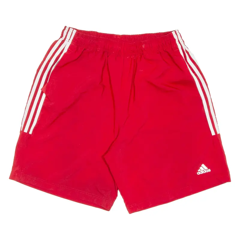 ADIDAS Mesh Lining Mens Sports Shorts Red XL W30