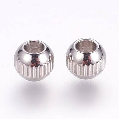 Tarnish Resistant 201 Stainless Steel Beads