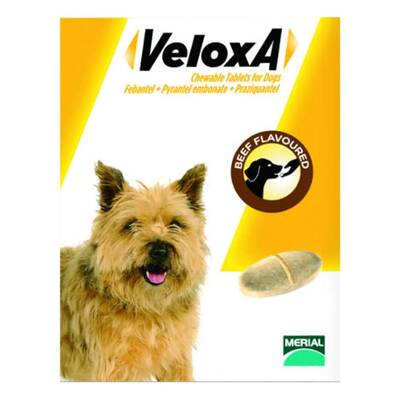 Veloxa Chewable Tablets For Small/Medium Dogs Up To 10 Kg 8 Tablets