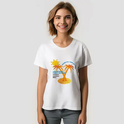 Summer Vacation Organge Tree Family Reunion T-Shirt