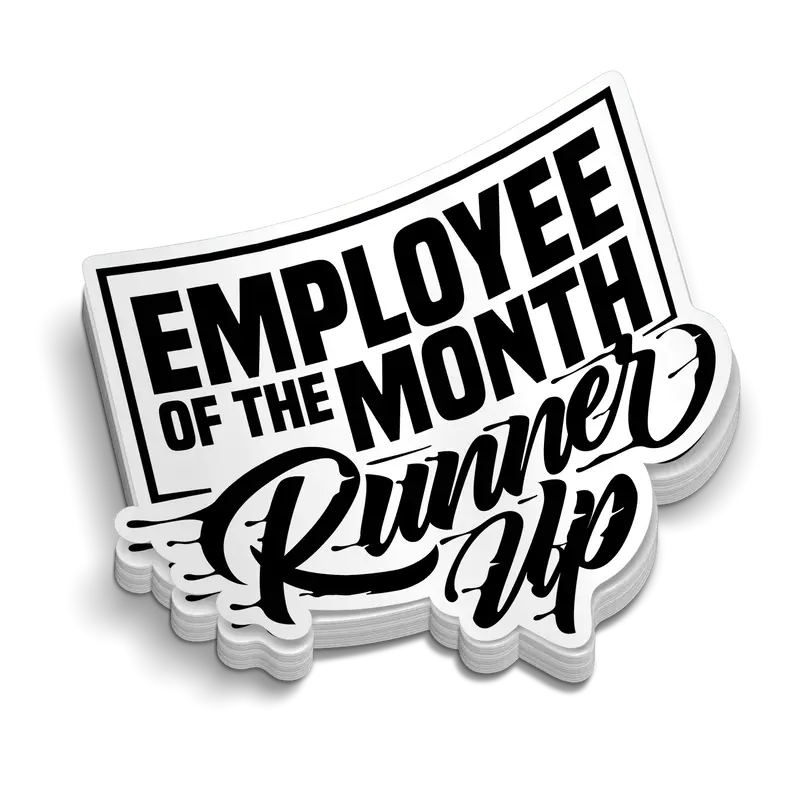 Runner Up  -  Hard Hat Decal