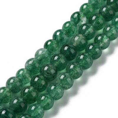 Natural Green Strawberry Quartz Beads Strands