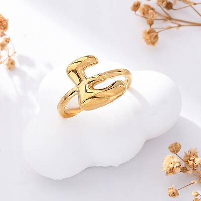 304 Stainless Steel Open Cuff Rings for Women