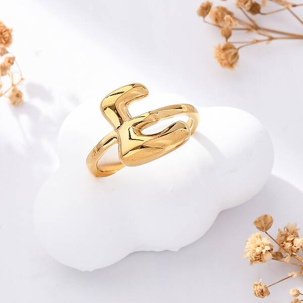 304 Stainless Steel Open Cuff Rings for Women