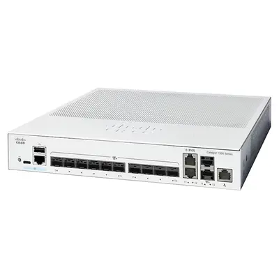 Cisco C1300-12XS | Catalyst 1300 Series 1300-12XS 10 x 10GbE SFP+ and 2 x 10GbE RJ-45/SFP+ Dual Purpose Uplink Ports and 1 x ...