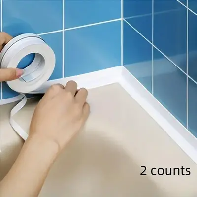 Kitchen Waterproof & Mildew-proof Tape, Self-adhesive Bathroom Corner Tape, Toilet Waterproof Sealing Tape for Kitchen & Bat...