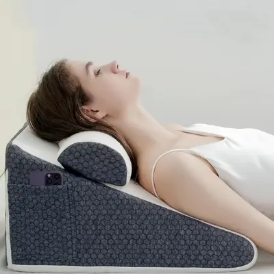 Household Bedding Pillow, Neck Pillow for Sleeping, Bed Wedge Pillow for Back, Leg & Knee, Bedroom Accessories, Boyfriend Gif...