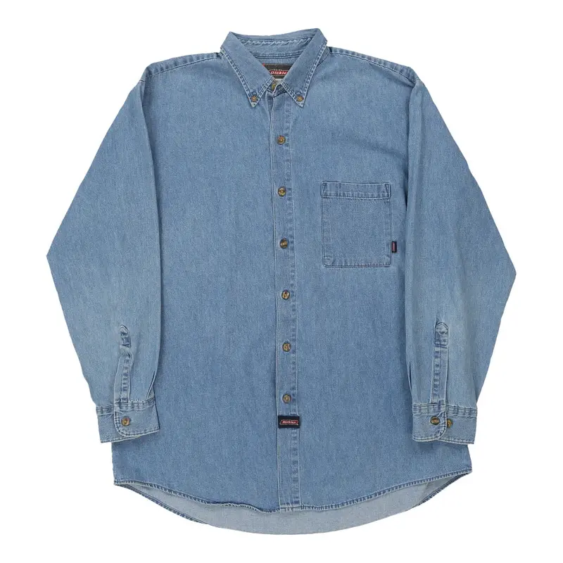 Dickies Denim Shirt - XL Blue Cotton