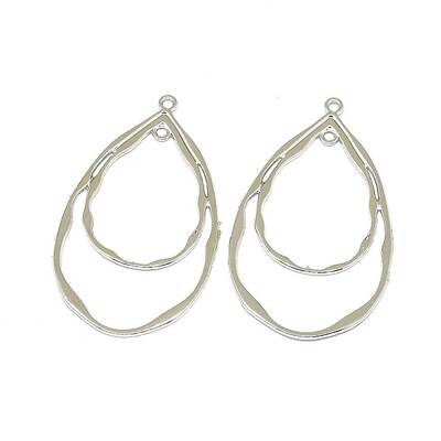 Alloy  2-Loop Link Pendants