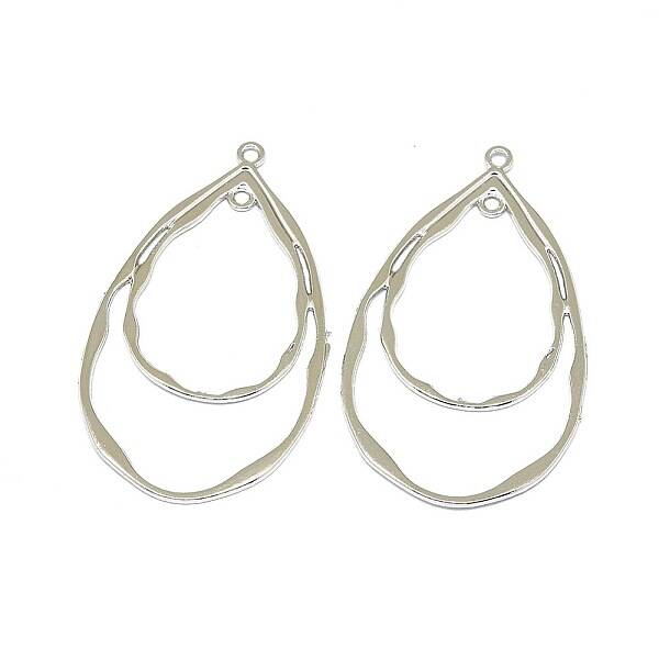 Alloy  2-Loop Link Pendants