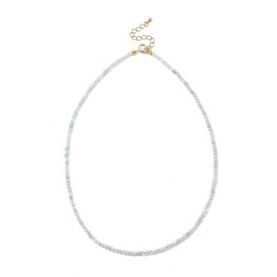 Natural Aquamarine Beaded Necklaces