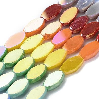 Electroplate Glass Beads Strands
