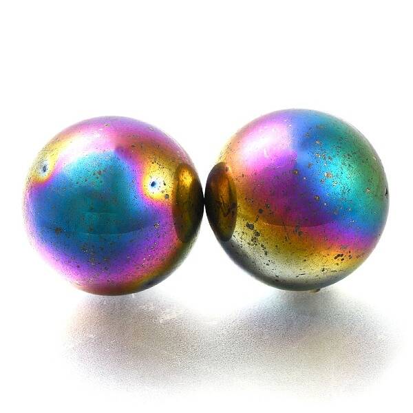 Synthetic Magnetic Hematite Sphere Beads