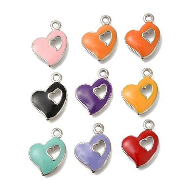 Brass Enamel Pendants