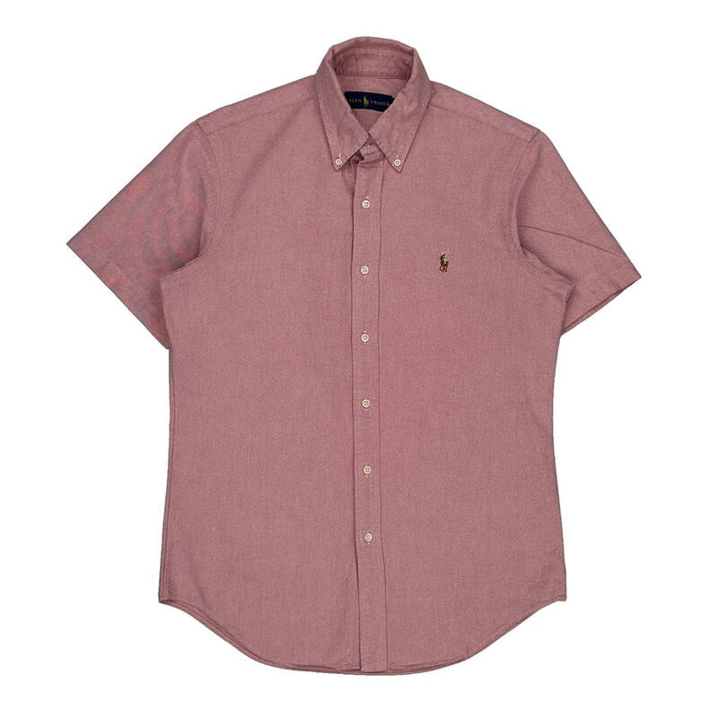 Ralph Lauren Short Sleeve Shirt - Small Pink Cotton
