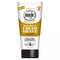 Magic Razorless Shaving Cream for Hair Removal, Bald Head Maintenance, Depilitory Cream - 6oz Wax Body Care Cosmetic Shea