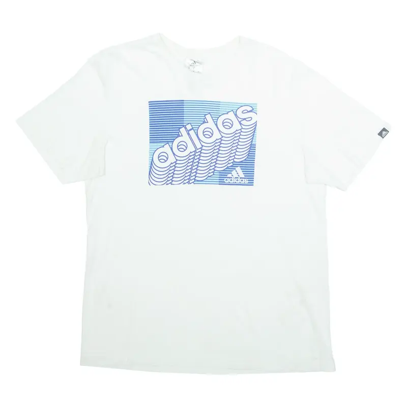 ADIDAS Mens T-Shirt White M