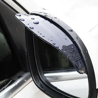 2pcs Minimalist Car Rear View Side Mirror Rain Eyebrow, Transparent Rain Visor For Car, Waterproof Guard