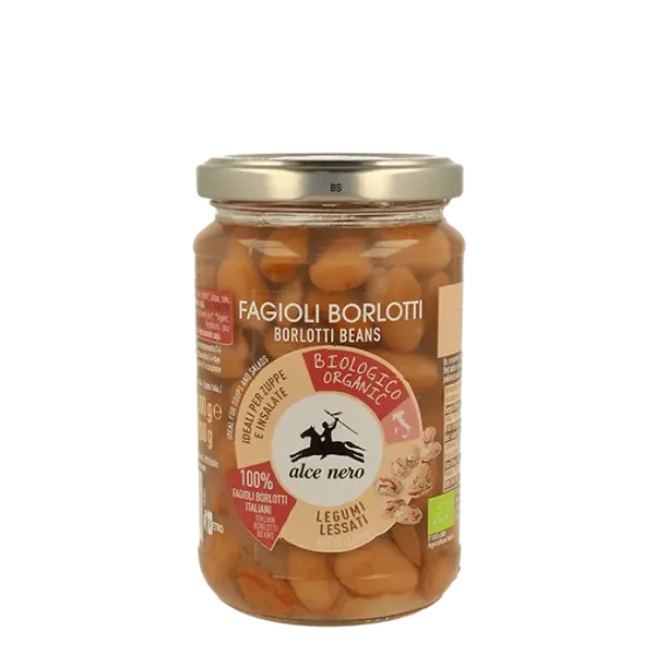 Alce nero spa Organic Boiled Borlotti Beans Alce Nero 300g