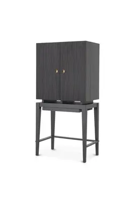 Charcoal Oak Storage Cabinet | Eichholtz Dimitros