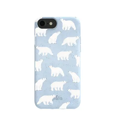 Powder Blue Ice Bears iPhone 6/6s/7/8/SE Case