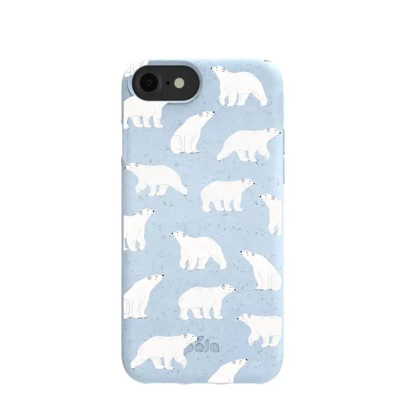Powder Blue Ice Bears iPhone 6/6s/7/8/SE Case