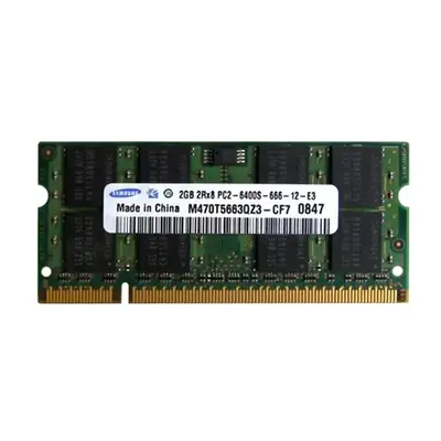 M470T5663QZ3-CF7 Samsung 2GB DDR2-800MHz SODIMM 2Rx8 CL6 Memory